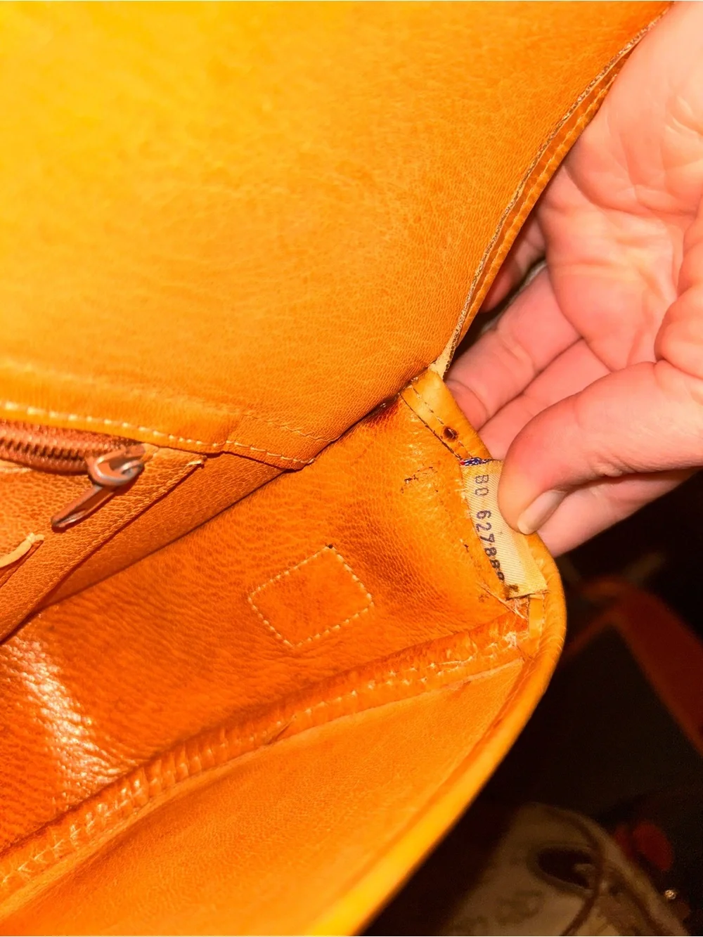 Dooney & Bourke vintage Ostrich leather large flap shoulder bag with Wallet